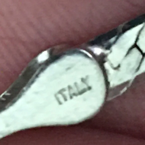 Vintage Italy 925 SS flat herringbone bracelet - Picture 6 of 7